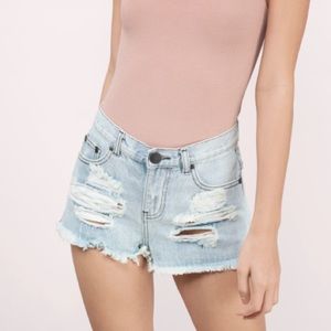Tobi Melrose Cut Off Denim Shorts